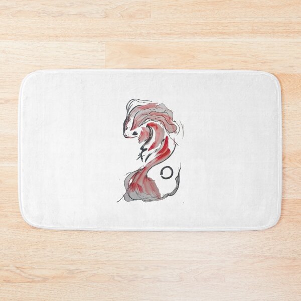Item preview, zen koi carp sumie artwork by manuelunsui designed and sold by manuelunsui.