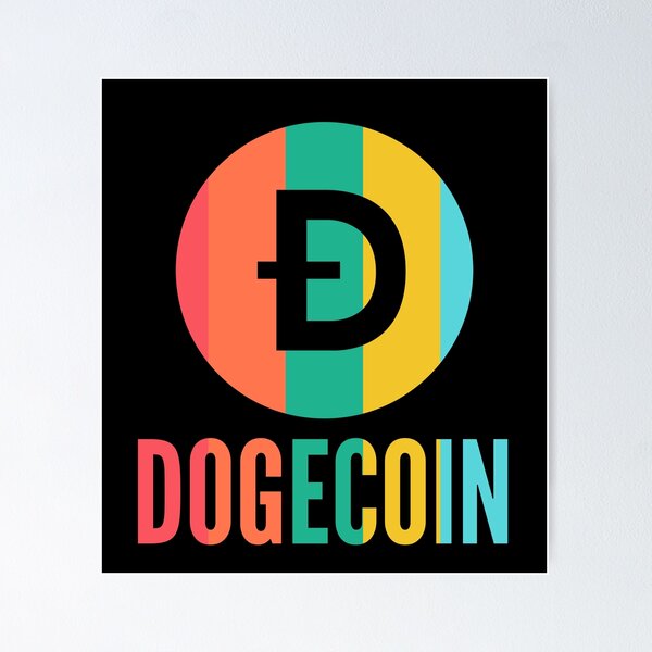 Artikel-Vorschau von Dogecoin DOGE Crypto Pastellfarben, designt und verkauft von Bitcoin-Fashion.