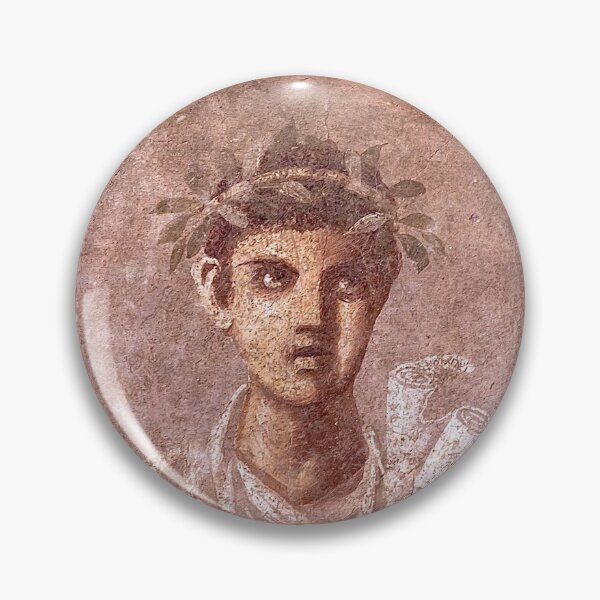 Item preview, Pompeiian fresco of a young man with a scroll of Homer designed and sold by DotorEaon.