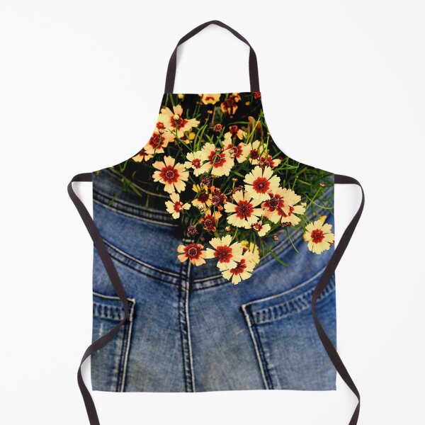 Item preview, Flowers and denim pockets designed and sold by ArtbyBodge.