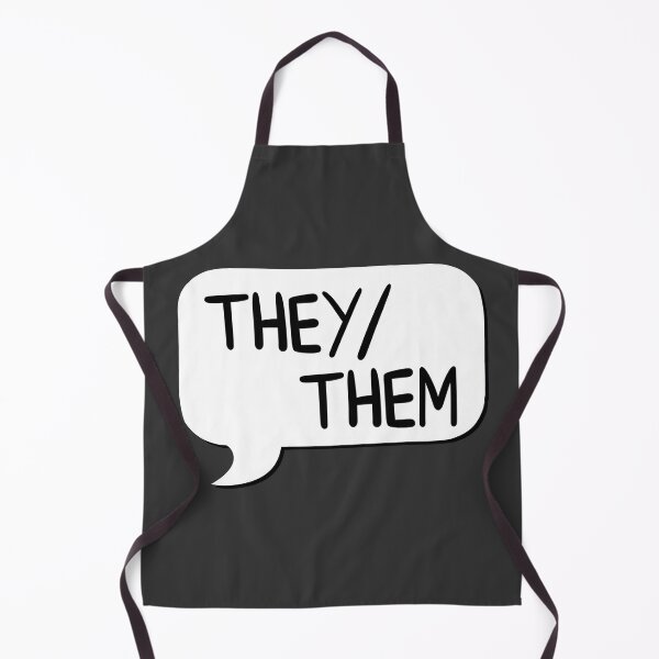 Item preview, They/Them Pronoun Bubble - White designed and sold by leashonlife.