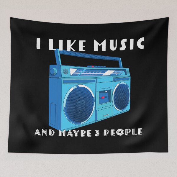 Item preview, I Like Music And Maybe 3 People Old School Rhymes Mixed Tape  designed and sold by KLINESTORE.
