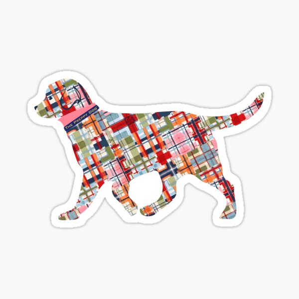 Aperçu de l'œuvre Madras Preppy Retriever Chien créée et vendue par emrdesigns.