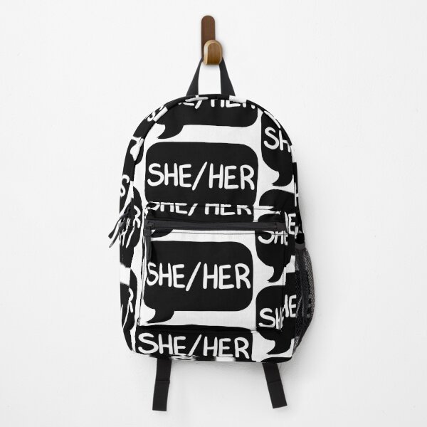 Item preview, She/Her Pronoun Bubble - Black designed and sold by leashonlife.