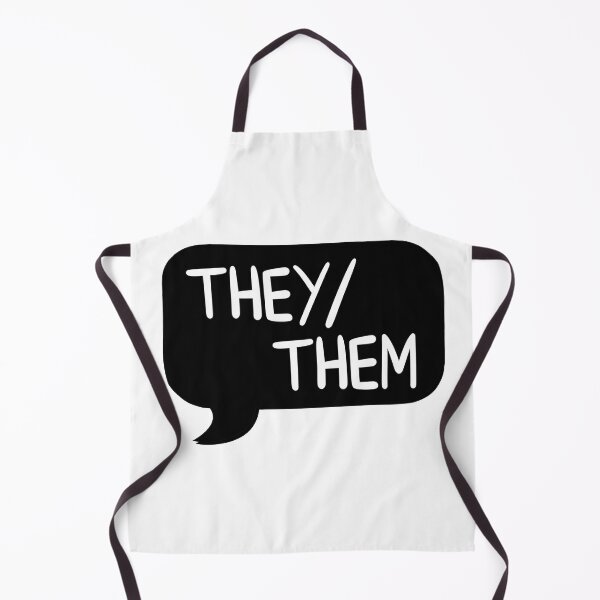 Item preview, They/Them Pronoun Bubble - Black designed and sold by leashonlife.
