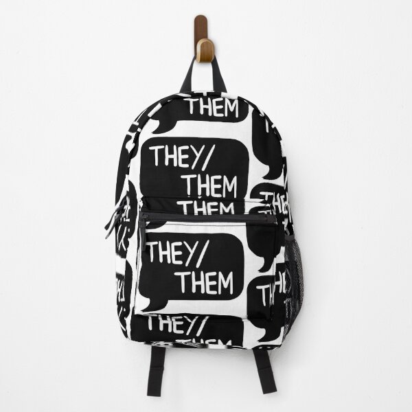 Item preview, They/Them Pronoun Bubble - Black designed and sold by leashonlife.