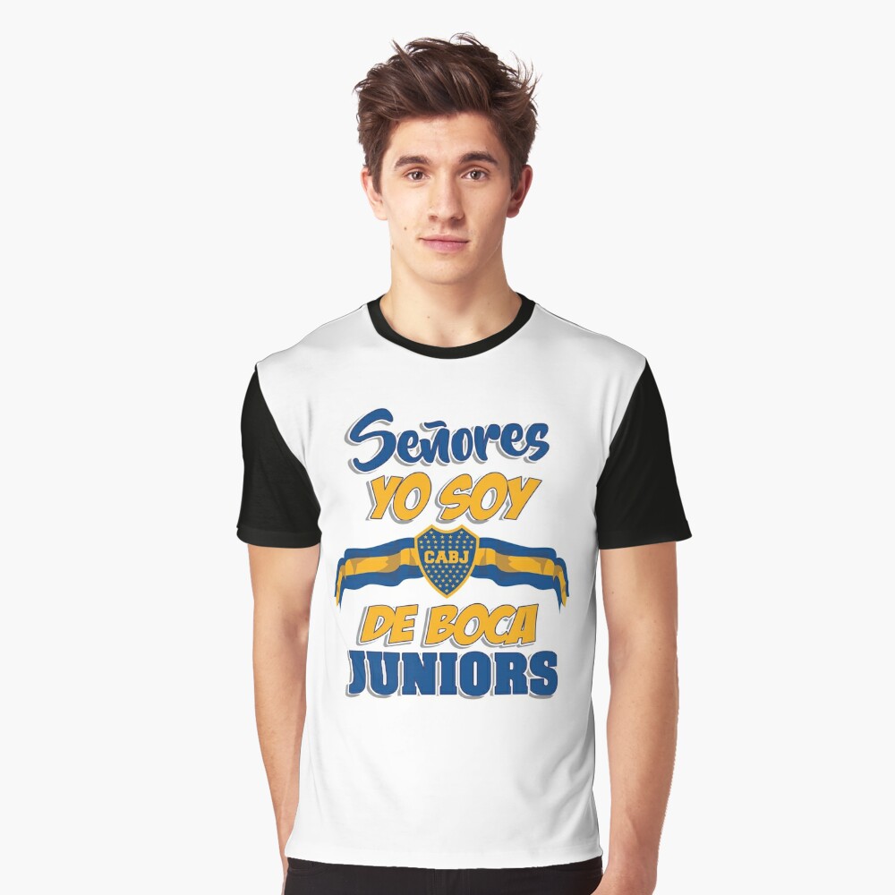 Boca Juniors T-Shirt t shirt man shirts graphic tees sports fan t