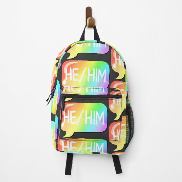Item preview, Copy of He/Him Pronoun Bubble - Rainbow designed and sold by leashonlife.