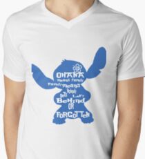 Stitch Ohana means family Men's V-Neck T-Shirt