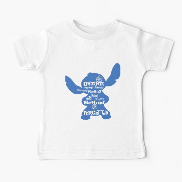 Stitch Ohana signifie famille T-shirt bébé