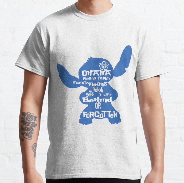 Stitch Ohana signifie famille T-shirt classique