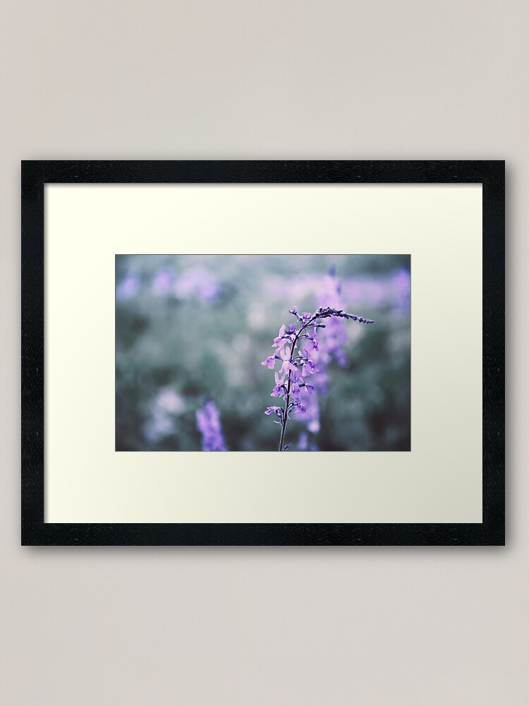 Alternate view of Flower meadow in vintage look Framed Art Print