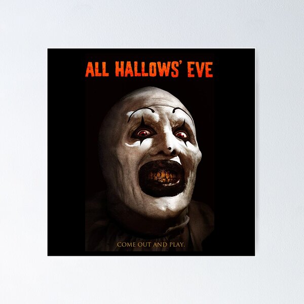 Item preview, All hallows eve terrifier art the clown horror film  designed and sold by Pandorazbox.