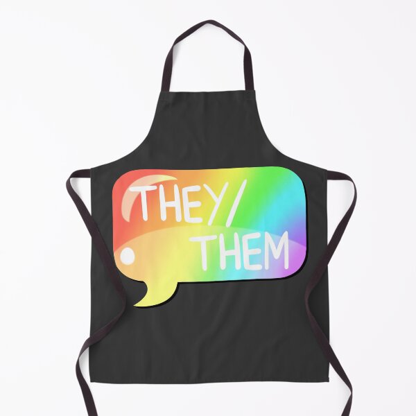 Item preview, They/Them Pronoun Bubble - Rainbow designed and sold by leashonlife.