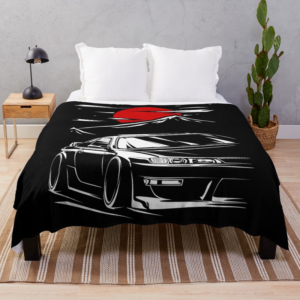 Silvia s14 Kouki Touge Throw Blanket