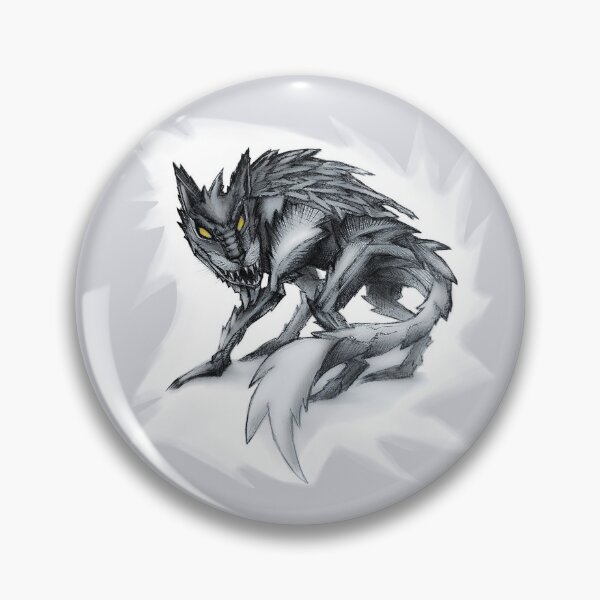 Item preview, Tibicenas - gray wolf demonic creature designed and sold by zazuzanta.