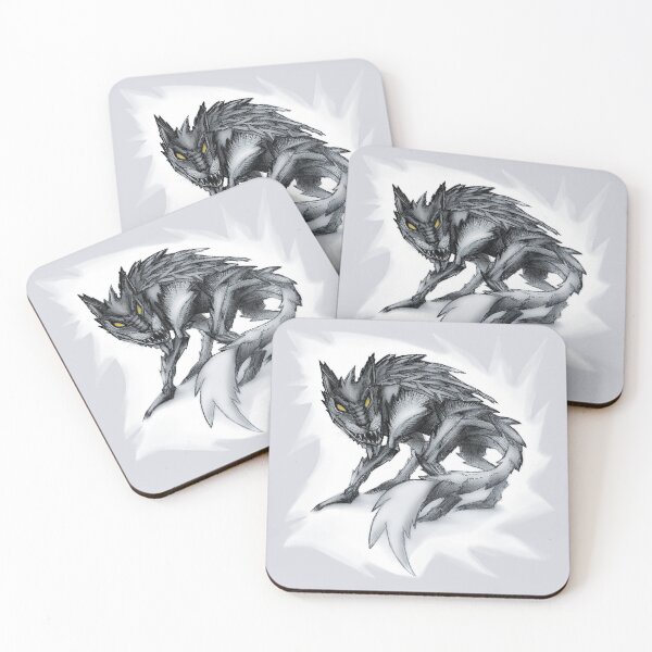 Item preview, Tibicenas - gray wolf demonic creature designed and sold by zazuzanta.