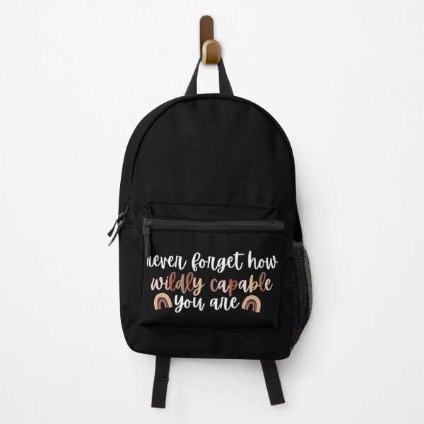 Item preview, Never forget how wildly capable you are motivational rainbow quote designed and sold by MNCO.