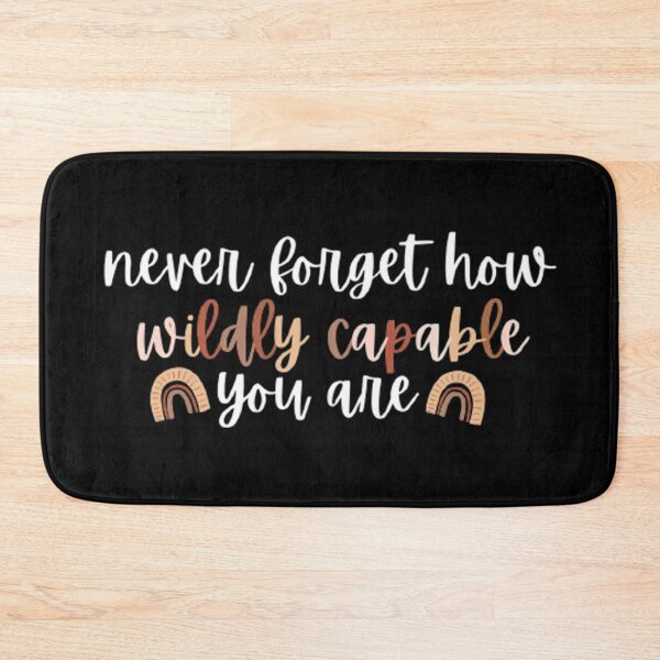 Item preview, Never forget how wildly capable you are motivational rainbow quote designed and sold by MNCO.