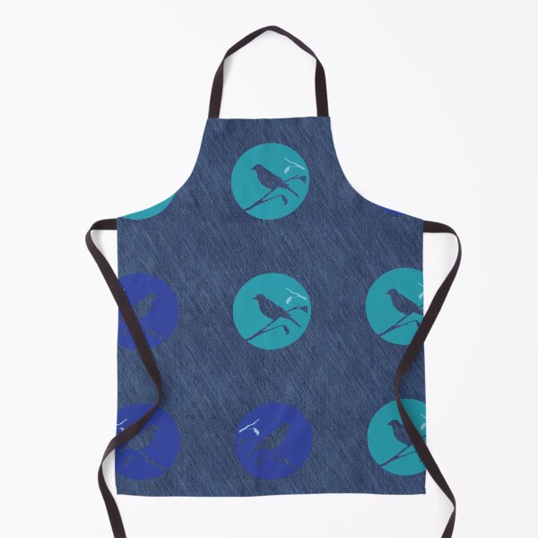 Item preview, Denim Birds Blue on Blue designed and sold by vortexatelier.