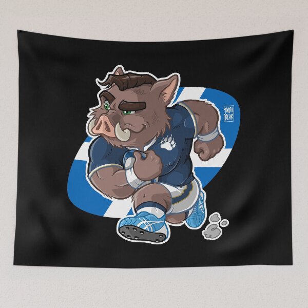Item preview, RUGBY BOAR (SCOTLAND) - BEARZOO SERIES designed and sold by bobobear.