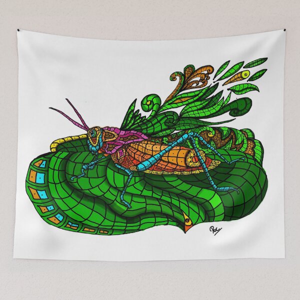 Item preview, Grasshopper Decorative Art by Author designed and sold by AriArt78.