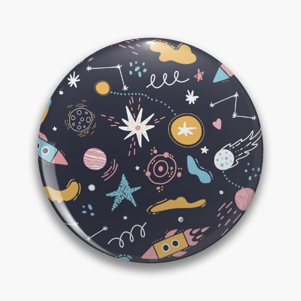 Item preview, Space pattern. rockets, stars, planets designed and sold by della95.