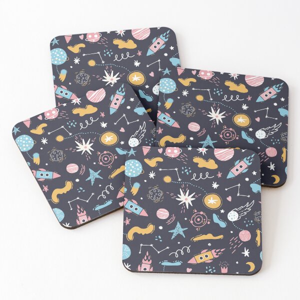 Item preview, Space pattern. rockets, stars, planets designed and sold by della95.