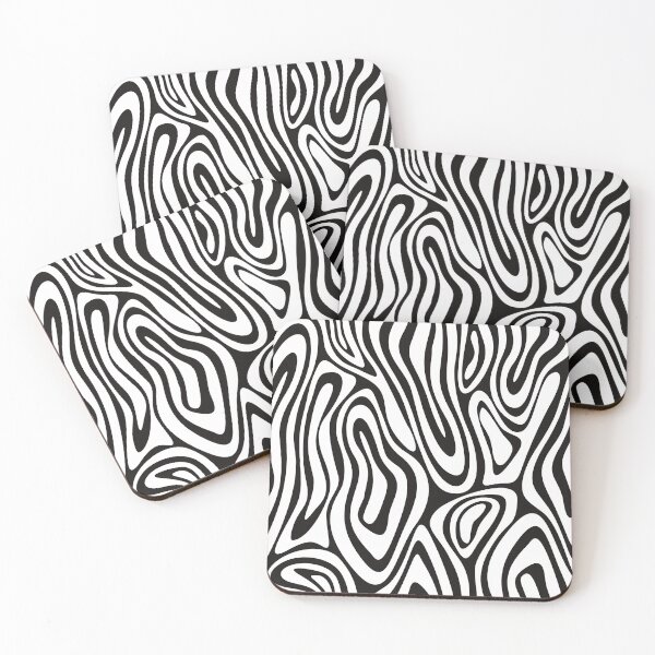 Item preview, Elegant swirls of Black on white - surface pattern design designed and sold by ArtDesign-ZA.