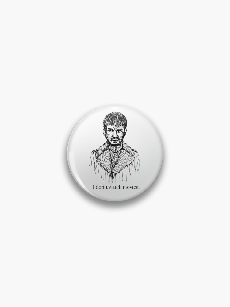 Fargo Lorne Malvo TV show Coen Brothers black and white Pen Drawing Pin  for Sale by Sang Oh