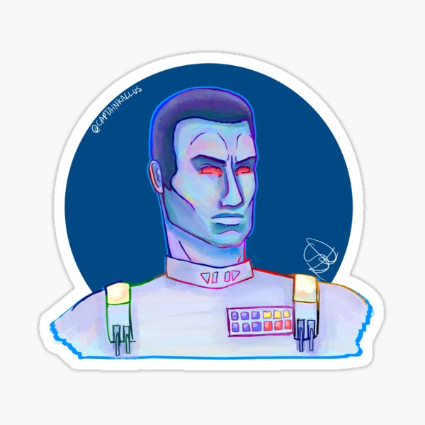 Vista previa del artículo con la obra «Thrawn», diseñado y vendido por Spade captainkallus.