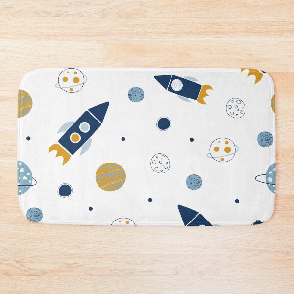 Item preview, Cohetes y planetas de patrón espacial designed and sold by della95.