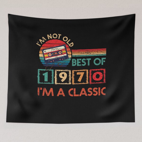 Item preview, I'm Not Old Best Of 1970 I'm A Classic 50th Birthday Gifts Cassette Tape Vintage designed and sold by BaseStore.