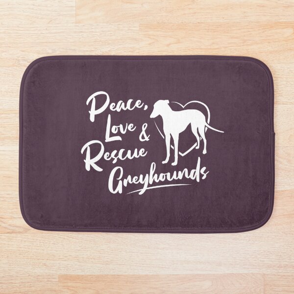 Item preview, Cute Greyhound Gift - Peace, Love and Rescue Greyhounds designed and sold by propellerhead.