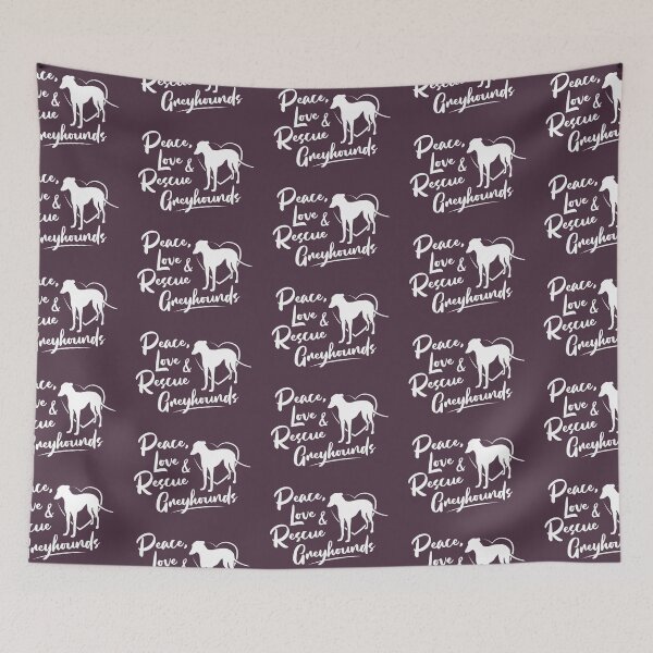 Item preview, Cute Greyhound Gift - Peace, Love and Rescue Greyhounds designed and sold by propellerhead.