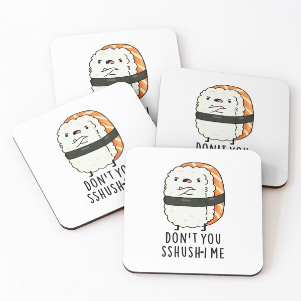 Item preview, Don't You Sshush-i Me Funny Sushi Puns  designed and sold by punnybone.