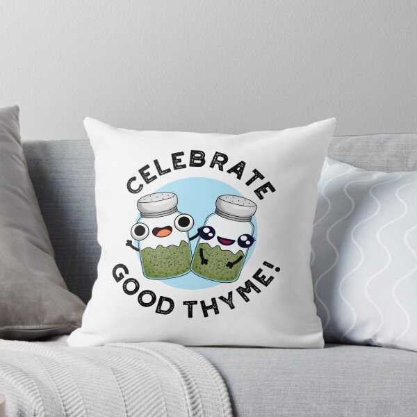 Item preview, Celebrate Good Thyme Funny Food Herb Puns  designed and sold by punnybone.