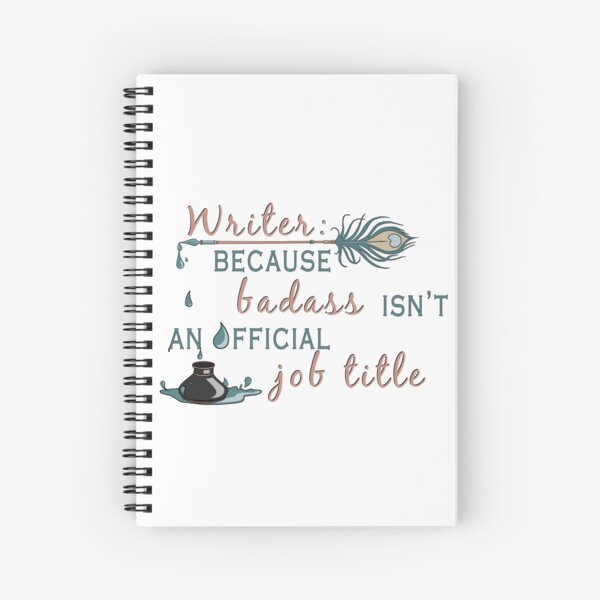 Item preview, Writer: Because Badass Isn't An Official Job Title designed and sold by EllunaArts.