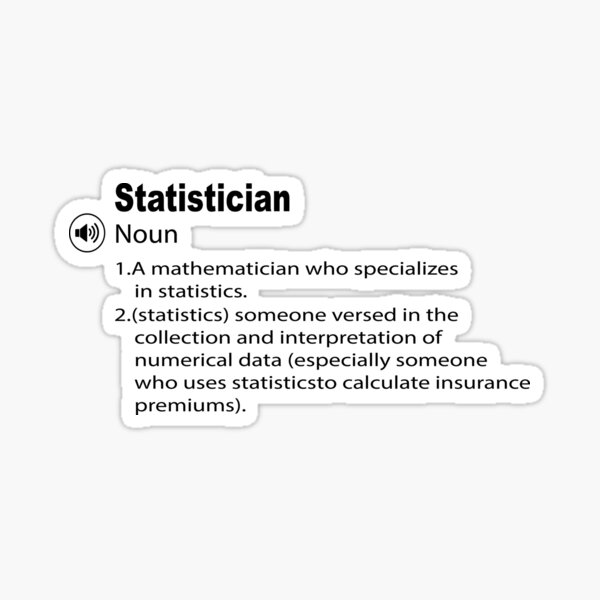 Item preview, Funny statistician Definition designed and sold by BKRDESIGN.