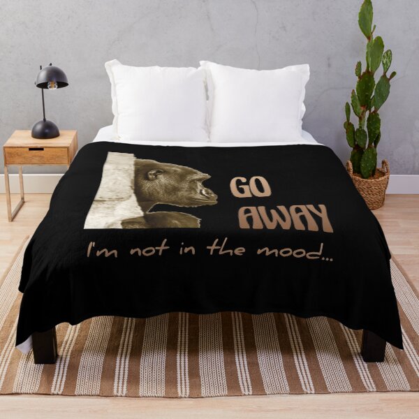 Item preview, Go away, I'm not in the mood designed and sold by StencilMyst ..