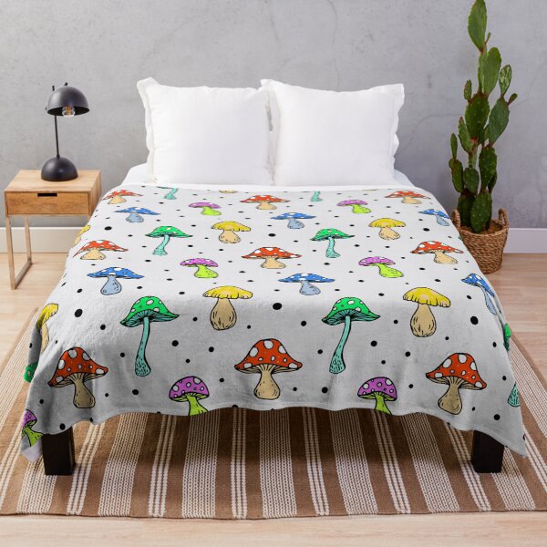 Item preview, Psychedelic Mushrooms Shrooms Pattern designed and sold by Julie Erin Designs.