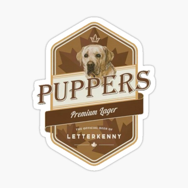 Puppers Premium Lager - Professionally Designed Sticker
