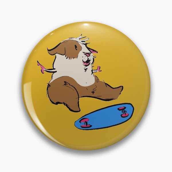 Item preview, Kickflip Guinea Pig designed and sold by GuineaPigArt.