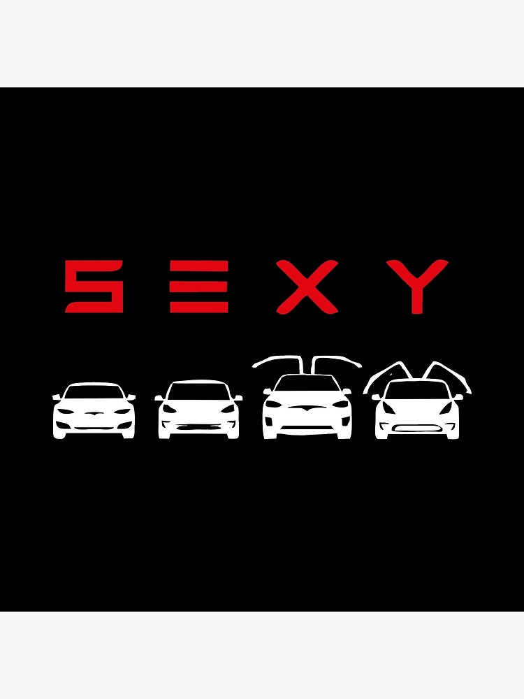 Car Sexy Tesla Logo Poster For Sale By Sammymaldo19 Redbubble 