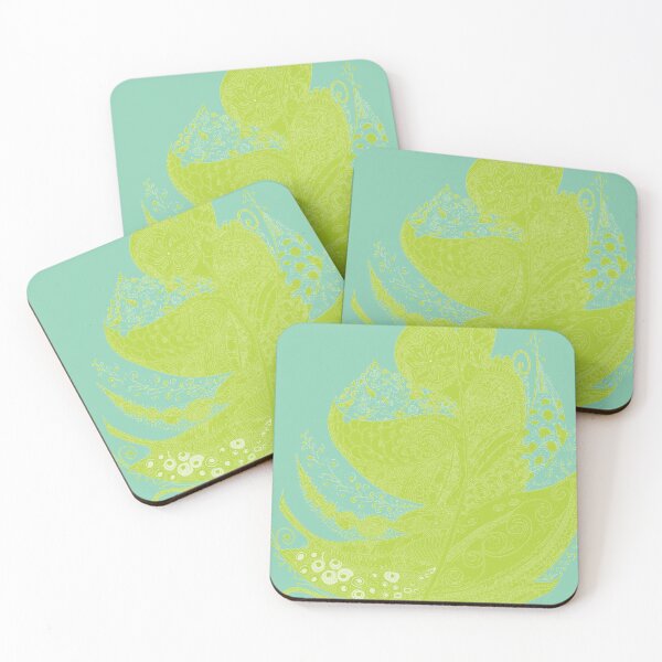 Item preview, Feather Lime Green  designed and sold by Lucia  Lukas.