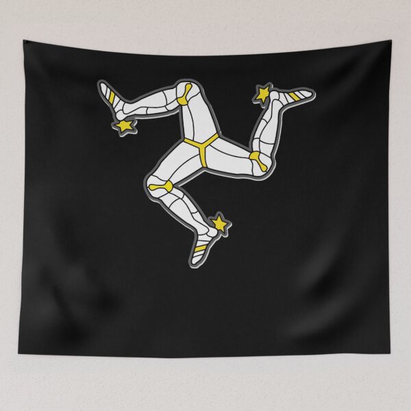 Item preview, Isle Of Man 3 Legs Of Man Traditional Manx Flag Celtic Triskelion designed and sold by AvisFeest.