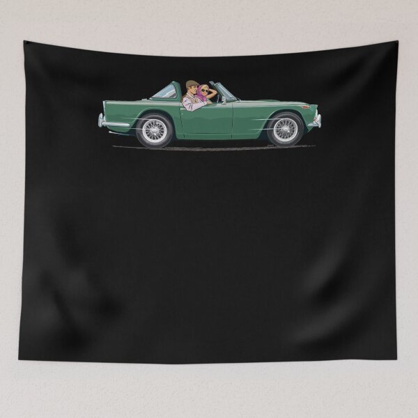 Item preview, RHD Conifer Green TR4a with Surrey Top and wire wheels  designed and sold by AvisFeest.
