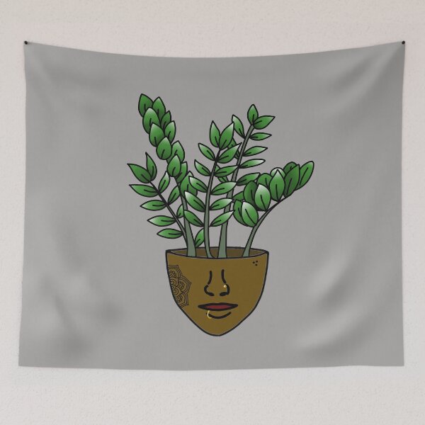 Item preview, PlantLover, ZZ Plant Person With Face Tattoos designed and sold by 10pmCreations.