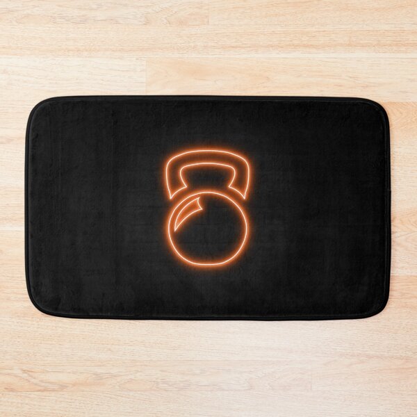 Item preview, Orange Retro Neon Line Kettlebell Workout designed and sold by dylanxh.