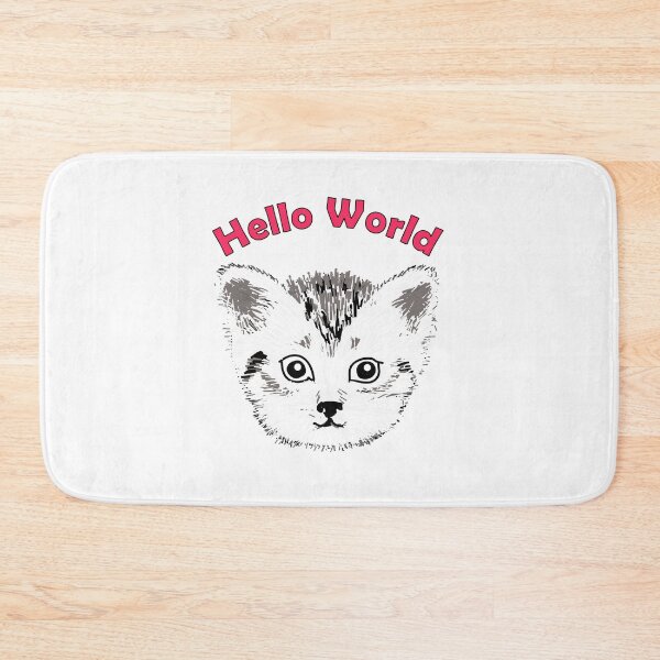 Item preview, Hello World Kitten designed and sold by denip.